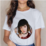 La Casa De Papel Summer 2020 Money Vogue Heist Tshirt The House of Paper T Shirt Casual Dali Mask Woman Tshirt Female Tops