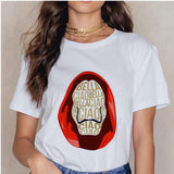 La Casa De Papel Summer 2020 Money Vogue Heist Tshirt The House of Paper T Shirt Casual Dali Mask Woman Tshirt Female Tops
