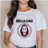 La Casa De Papel Summer 2020 Money Vogue Heist Tshirt The House of Paper T Shirt Casual Dali Mask Woman Tshirt Female Tops