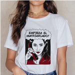 La Casa De Papel Summer 2020 Money Vogue Heist Tshirt The House of Paper T Shirt Casual Dali Mask Woman Tshirt Female Tops