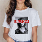 La Casa De Papel Summer 2020 Money Vogue Heist Tshirt The House of Paper T Shirt Casual Dali Mask Woman Tshirt Female Tops