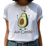 Avocado Harajuku Kawaii Cartoon Female T-shirt Hipster Short Sleeve Shirt 90s Fashion T Shirts Women Tshirt Femme Tops Tee