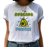 Avocado Harajuku Kawaii Cartoon Female T-shirt Hipster Short Sleeve Shirt 90s Fashion T Shirts Women Tshirt Femme Tops Tee
