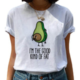 Avocado Harajuku Kawaii Cartoon Female T-shirt Hipster Short Sleeve Shirt 90s Fashion T Shirts Women Tshirt Femme Tops Tee