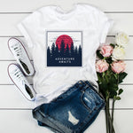 2020 New Women Heartbeat Print Tops Short Sleeve Clothes Harajuku Kawaii O-Neck Streetwear Ladies Graphic Summer Female T-shirt