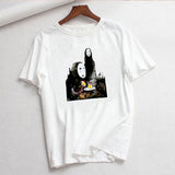 Luslos A Voyage of Chihiro Women T Shirt Short Sleeve White Tshirt Female T-shirt Harajuku Streetwear T-shirts camisetas mujer