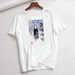 Luslos A Voyage of Chihiro Women T Shirt Short Sleeve White Tshirt Female T-shirt Harajuku Streetwear T-shirts camisetas mujer