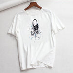 Luslos A Voyage of Chihiro Women T Shirt Short Sleeve White Tshirt Female T-shirt Harajuku Streetwear T-shirts camisetas mujer