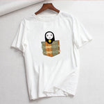 Luslos A Voyage of Chihiro Women T Shirt Short Sleeve White Tshirt Female T-shirt Harajuku Streetwear T-shirts camisetas mujer