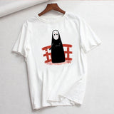 Luslos A Voyage of Chihiro Women T Shirt Short Sleeve White Tshirt Female T-shirt Harajuku Streetwear T-shirts camisetas mujer