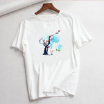 Luslos A Voyage of Chihiro Women T Shirt Short Sleeve White Tshirt Female T-shirt Harajuku Streetwear T-shirts camisetas mujer
