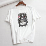 Luslos A Voyage of Chihiro Women T Shirt Short Sleeve White Tshirt Female T-shirt Harajuku Streetwear T-shirts camisetas mujer