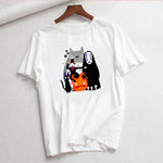 Luslos A Voyage of Chihiro Women T Shirt Short Sleeve White Tshirt Female T-shirt Harajuku Streetwear T-shirts camisetas mujer