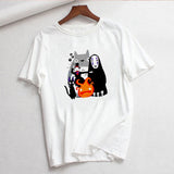 Luslos A Voyage of Chihiro Women T Shirt Short Sleeve White Tshirt Female T-shirt Harajuku Streetwear T-shirts camisetas mujer